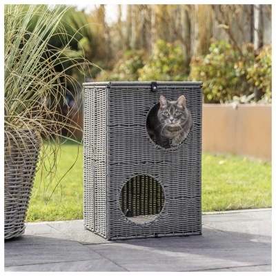 GRUTA "AMALIA" EM POLYRATTAN (COM 2 NÍVEIS)