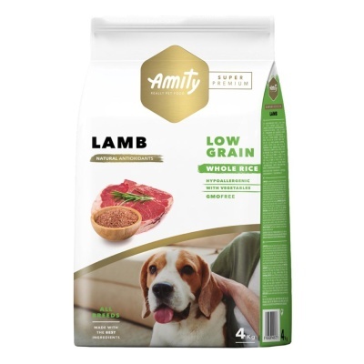 Amity Super Premium (Low Grain) Cão Adulto - Cordeiro