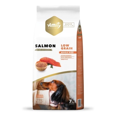 Amity Super Premium (Low Grain) Mini Adulto - Salmão