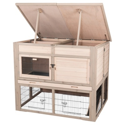 Jaula "XL" Madeira " NATURA" C/ Isolamento (Cinza) - TX