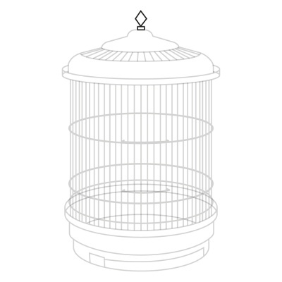 GAIOLA REDONDA "HORA" GRANDE