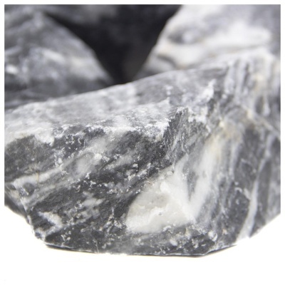 "HOBBY" - ROCHA COM CAMADAS DE PRETO E BRANCO (PEÇAS SORTIDAS)