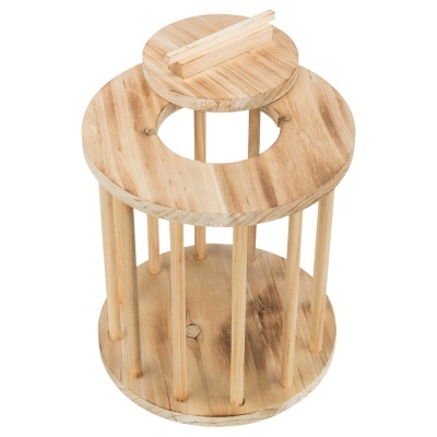 Rolo Porta-Feno em Madeira Tratada - TX