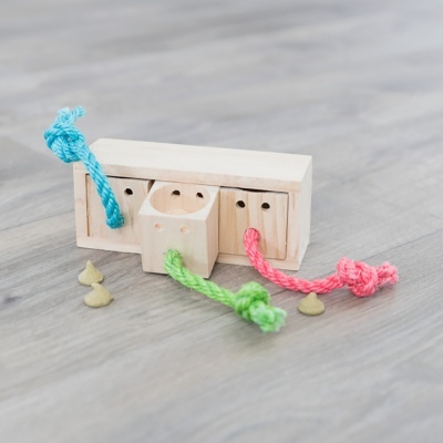 "SNACK CUBE" em Madeira P/ Roedores - TX