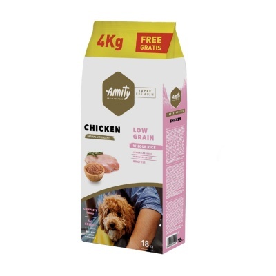 Amity Super Premium (Low Grain) Cão Adulto - Frango