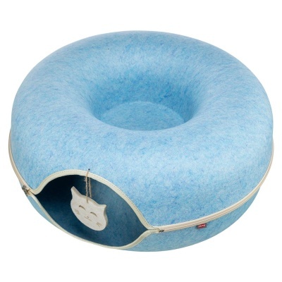 TÚNEL/NICHO DONUT EM FELTRO PARA GATOS