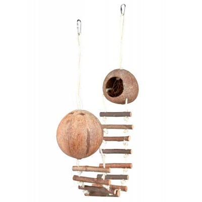 Casa Dupla de Coco para Ratos e Hamsters - Trixie