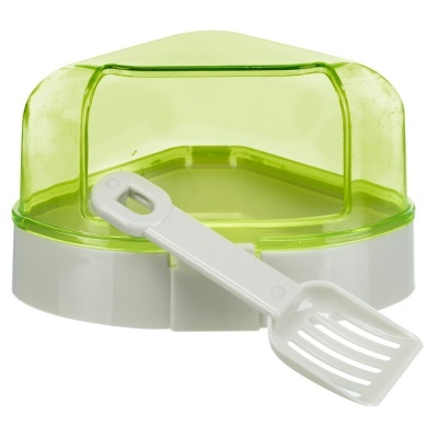 WC Angular C/ Cobertura e Pá P/Hamsters -TX