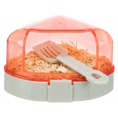 WC Angular C/ Cobertura e Pá P/Hamsters -TX