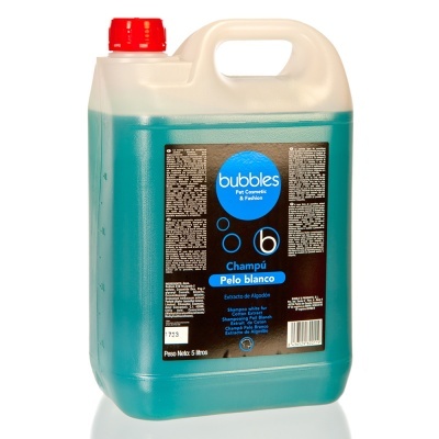 BUBBLES - Champô para Pêlo Branco (Extrato Algodão)