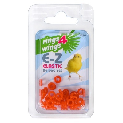 ANILHAS ELÁSTICAS - 50 UNIDADES (Laranja)