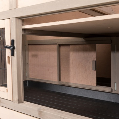 Jaula "XL" Madeira " NATURA" C/ Isolamento (Cinza) - TX