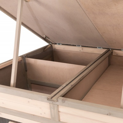 Jaula "XL" Madeira " NATURA" C/ Isolamento (Cinza) - TX