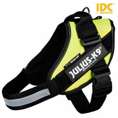 PEITORAL JULIUS-K9 IDC (Amarelo Neon)