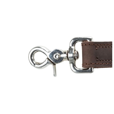 TRELA "RUSTIC" EM COURO (Castanho escuro)