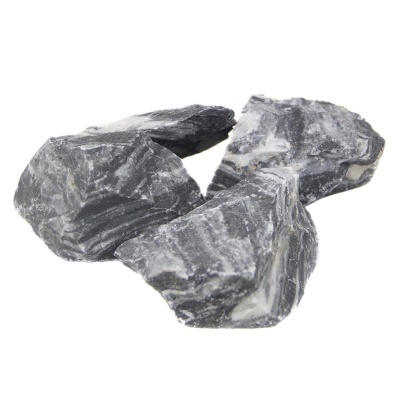 "HOBBY" - ROCHA COM CAMADAS DE PRETO E BRANCO (PEÇAS SORTIDAS)