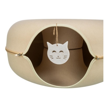 TÚNEL/NICHO DONUT EM FELTRO PARA GATOS