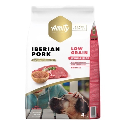 Amity Super Premium (Low Grain) Cão Adulto - Porco Ibérico