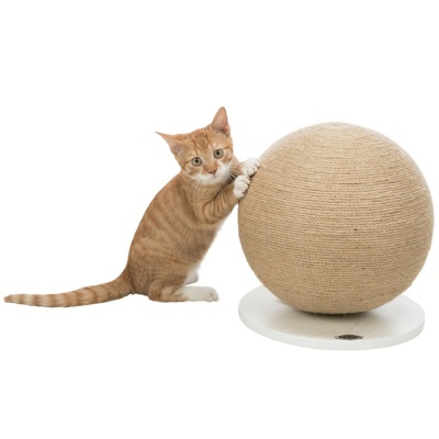 Bola em Juta P/ Arranhar C/ Base em MDF - TX