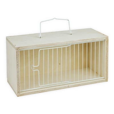 TRANSPORTADORA EM CHOUPO PARA AVES