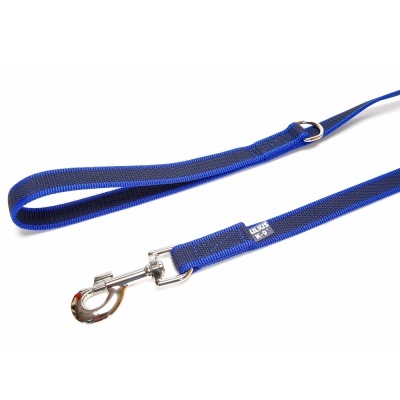 Trela "JULIUS-K9" Color & Gray Super-Grip (Azul)
