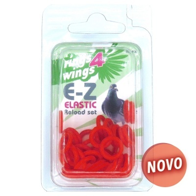 ANILHAS ELÁSTICAS - 50 UNIDADES (Vermelho)