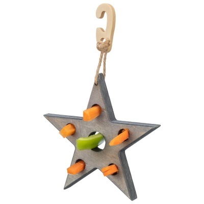 ESTRELA DE NATAL COM SNACKS PARA ROEDORES