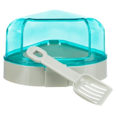 WC Angular C/ Cobertura e Pá P/Hamsters -TX