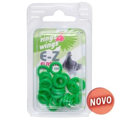 ANILHAS ELÁSTICAS - 50 UNIDADES (Verde)