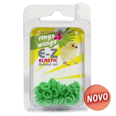 ANILHAS ELÁSTICAS - 50 UNIDADES (Verde)