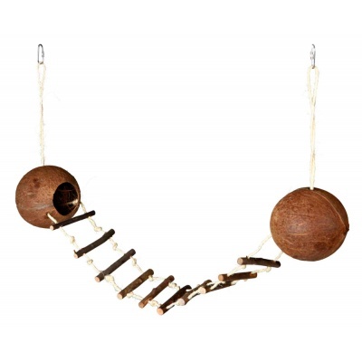 Casa Dupla de Coco para Ratos e Hamsters - Trixie