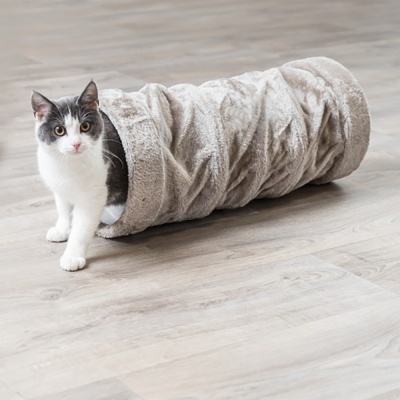 TÚNEL EM PELÚCIA (CINZENTO)