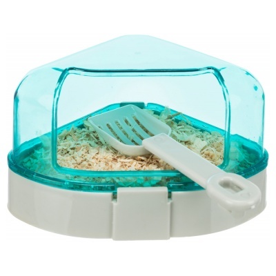 WC Angular C/ Cobertura e Pá P/Hamsters -TX