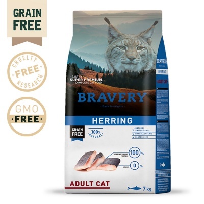 Bravery Herring Gato Adulto - Arenque (sem cereais)