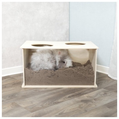 CAIXA EM MADEIRA PARA ESCAVAR PARA COELHOS