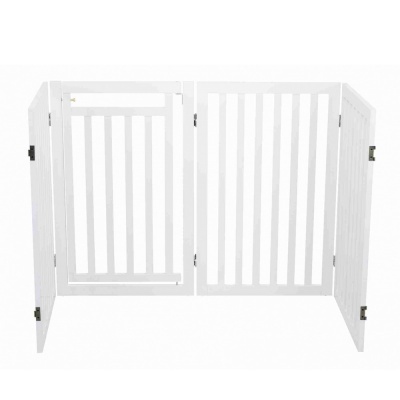 Barreira em MDF P/Cães(3 Paineis+Porta) (Branco) - TX