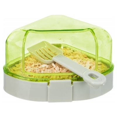 WC Angular C/ Cobertura e Pá P/Hamsters -TX