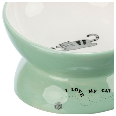 GAMELA ELEVADA EM CERÂMICA PARA GATOS