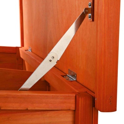 Jaula em Madeira "NATURA" C/ 2 Andares (Castanho) -TX