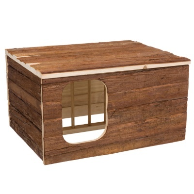 Casa "HILKE" em Madeira com Porta Feno p/ Coelhos e Porquinhos-da-Índia - Trixie