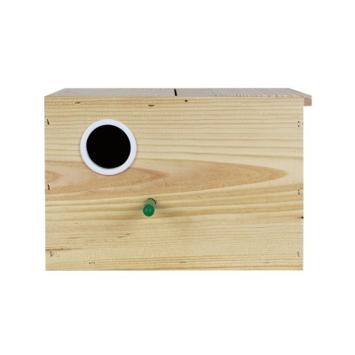 NINHO "ROSEICOLLEX" EM MADEIRA DE PINHO PARA AGAPORNIS