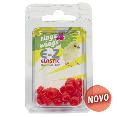 ANILHAS ELÁSTICAS - 50 UNIDADES (Vermelho)