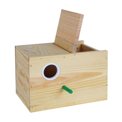 NINHO "ROSEICOLLEX" EM MADEIRA DE PINHO PARA AGAPORNIS