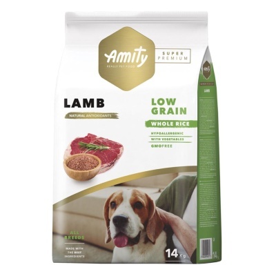 Amity Super Premium (Low Grain) Cão Adulto - Cordeiro