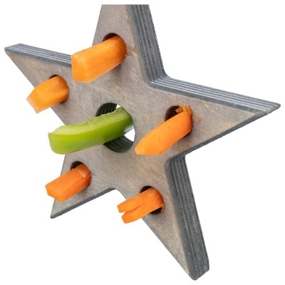 ESTRELA DE NATAL COM SNACKS PARA ROEDORES