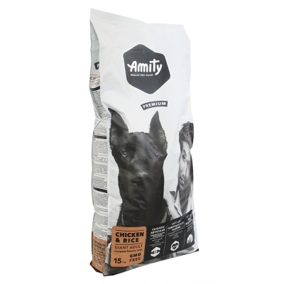 Amity Premium Giant Adulto - Frango e Arroz - 15 Kg (Raças Grandes)
