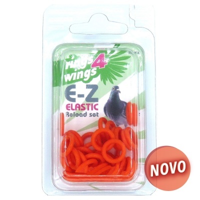 ANILHAS ELÁSTICAS - 50 UNIDADES (Laranja)