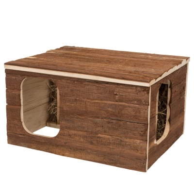 Casa "HILKE" em Madeira com Porta Feno p/ Coelhos e Porquinhos-da-Índia - Trixie