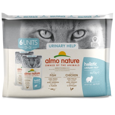 Almo Nature Gato "HOLISTIC" Urinary Help - Multipack (6 unidades)