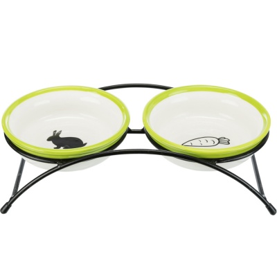 Gamela Dupla em Cerâmica/Metal - Trixie